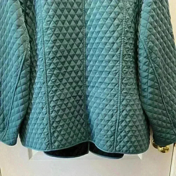 Vintage Utility Barn Jacket Chore Coat Quilted Reversible Green Black 16 2X - Picture 9 of 16